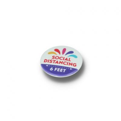 Image of SOCIAL DISTANCING BUTTON BADGE - 37MM CIRCLE