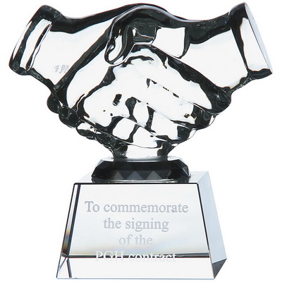Image of 115cm Optical Crystal Handshake Award