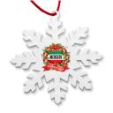Image of Recycled Snowflake Christmas Tree Decoration